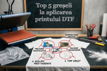 Top 5 greșeli la aplicarea printului DTF
