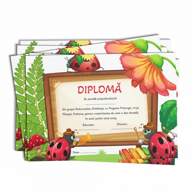 Diploma gradinita Buburuze - D026