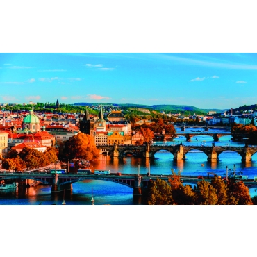 Calendar de birou cu capitale 2025