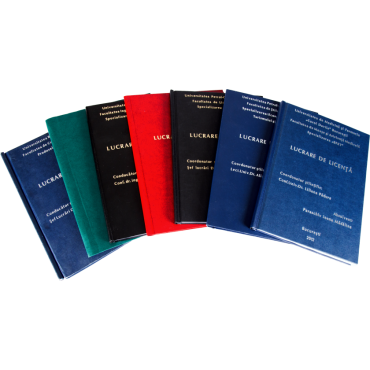 Coperta lucrare licenta, diploma, disertatie sau doctorat