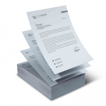 Foi antet A5, alb-negru