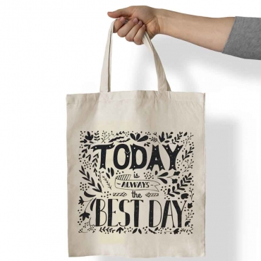 Sacosa personalizata cu mesaj - Today