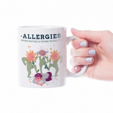 Cana personalizata alergii