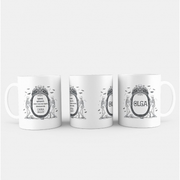 Cana personalizata scheleti Halloween