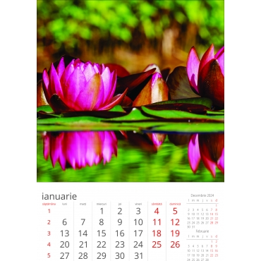 Calendar perete flori 2025