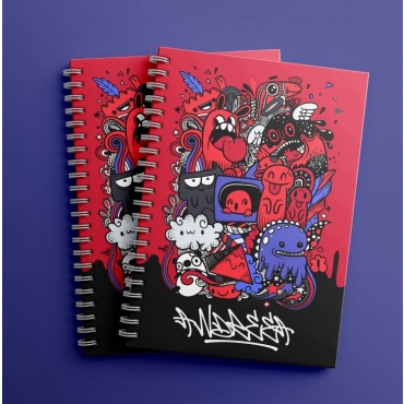 Agenda personalizata Graffiti Doodle
