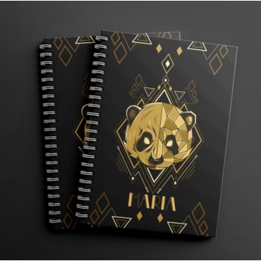 Agenda personalizata - Geometric Panda