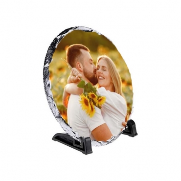 Placa ardezie personalizata rotunda, diam. 20 cm