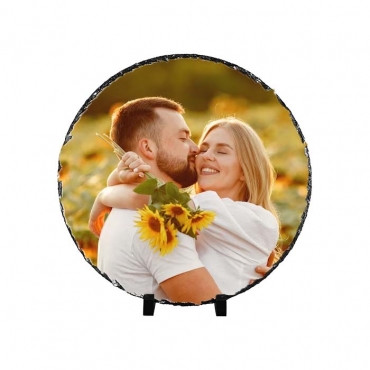 Placa ardezie personalizata rotunda, diam. 20 cm