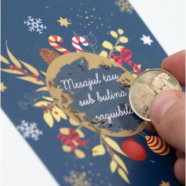 Felicitare personalizata razuibila Tematica de Craciun