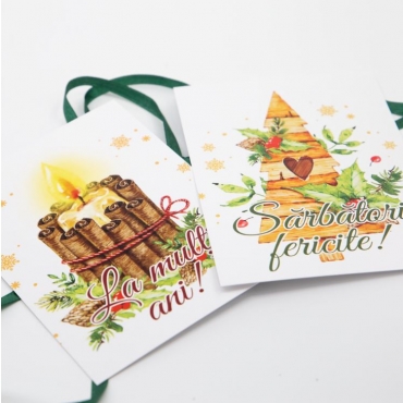 Set 2 felicitari ilustratie acuarela