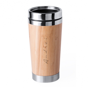 Termos personalizat bambus