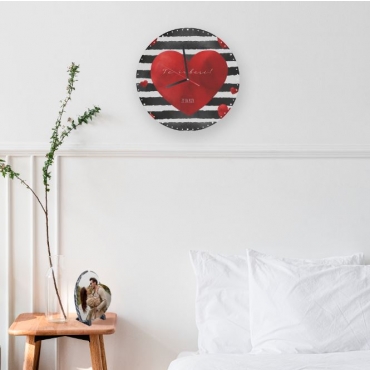 Ceas de perete personalizat - Heart