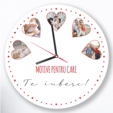 Ceas colaj 5 foto si mesaj