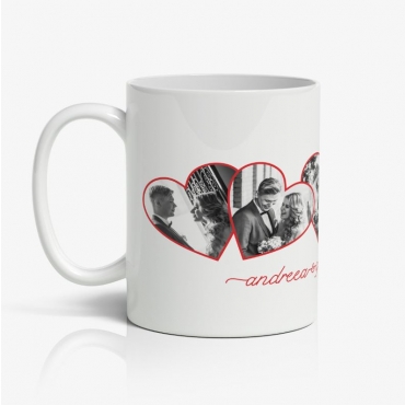 Cana colaj 4 fotografii inimioare