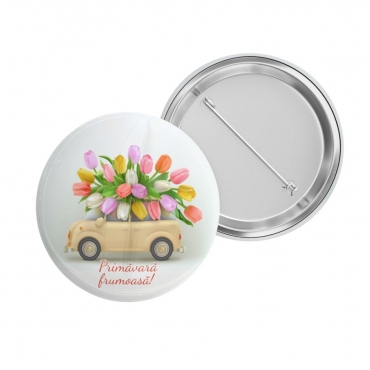 Insigna martisor lalele si mesaj personalizat