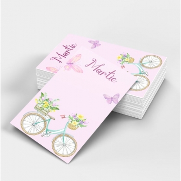 Etichete carton pentru Martisor cu flori - set 500 buc