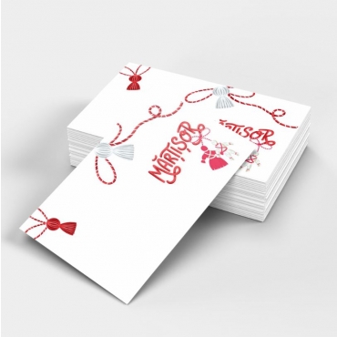 Etichete carton Martisor - set 50 buc