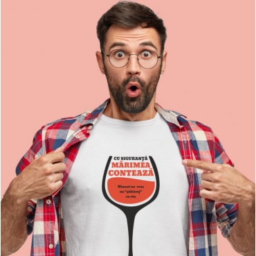 Tricou unisex personalizat - Marimea conteaza