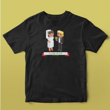 Tricou personalizat burlaci - Ilustratie Game Over 