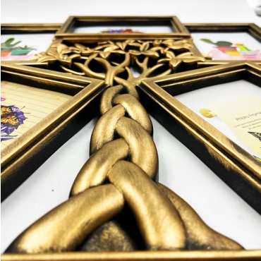 Rama foto colaj 5 poze - Copacul abundentei