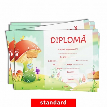 Diploma gradinita Ciupercute - D012