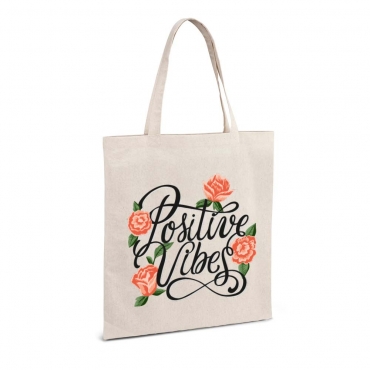 Sacosa bumbac refolosibila - Positive Vibes