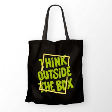 Sacosa bumbac personalizata - Think outside the box