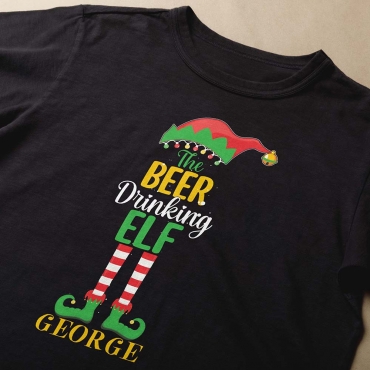Tricou personalizat Craciun - Elf Beer