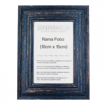 Rama foto personalizata albastru inchis