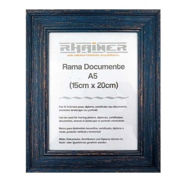 Rama foto personalizata albastru inchis