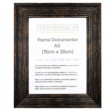 Rama foto personalizata negru