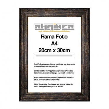 Rama foto personalizata negru