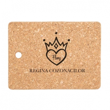 Set 2 suporti termo din pluta personalizat - Regina cozonacilor