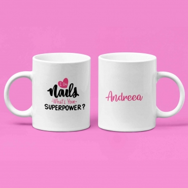 Cana personalizata Nails Superpower