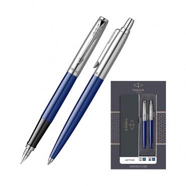 Set cadou pix și stilou Parker Jotter, albastru