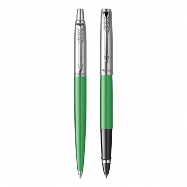 Set pix si roller Parker Jotter, plastic verde