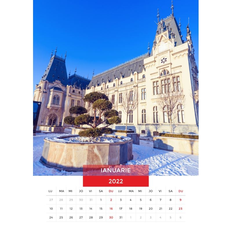 Calendar perete cu imagini din Romania 2025 Darko Print
