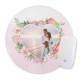 Mouse pad rotund personalizat cu fotografie si flori