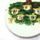 Tablou personalizat oval arbore genealogic 25x35 cm