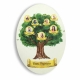 Tablou personalizat oval arbore genealogic 25x35 cm