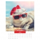 Calendar de perete pisici cu ochelari 2023