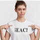 Tricou unisex personalizat - Teach Peace