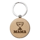 Breloc lemn personalizat - Trofeu Mama