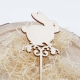 Decoratiune topper gainusa, iepuras, 15 cm