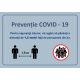 COVID 19 Stiker informare preventie
