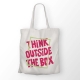 Sacosa bumbac personalizata - Think outside the box