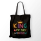 Sacosa personalizata bumbac - King of the classroom