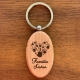 Breloc lemn personalizat - Familie amprente