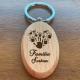 Breloc lemn personalizat - Familie amprente